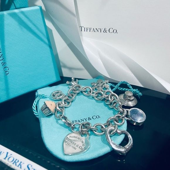 NOT FOR SALE Authentic TIFFANY & CO Multi Charm Bracelet - Picture 3 of 15